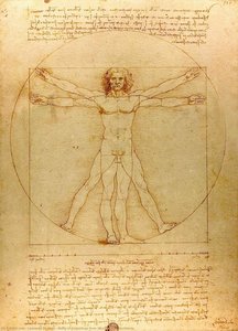 Study Of Proportions From Vitruvius's De Architectu — Leonardo Da Vinci, Renaissance