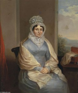 Bildnis Einer Dame, Ol Auf Kupfer — Joseph Kreutzinger