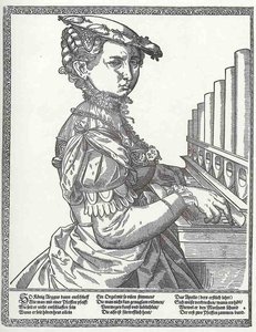 The Musicians, The Organ Player — Tobias Stimmer
