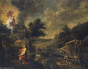 Construction Of The Ark — Willem Van Herp The Elder