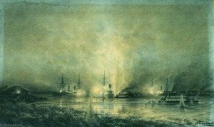 The Explosion of a Turkish Warship on the Danube