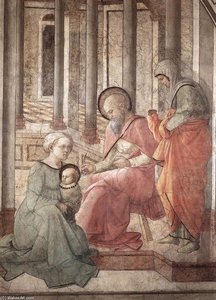 Birth And Naming St John (detail) — Filippo Di Tommaso Lippi
