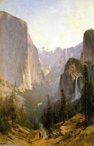 Yosemite Waterfall — Thomas Hill