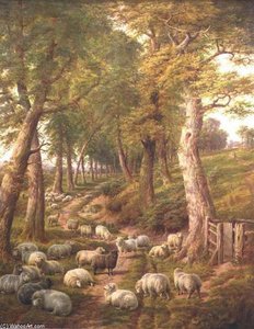 Landscape With Sheep — Charles Jones