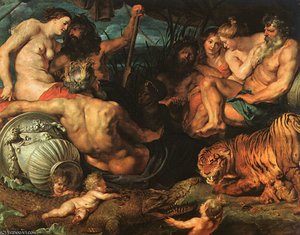 The Four Quarters Of The Globe, Approx. Oil On — Peter Paul Rubens