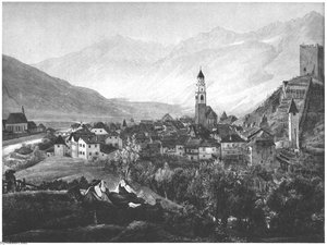 Blick Auf Meran Am Abend — Friedrich Wasmann