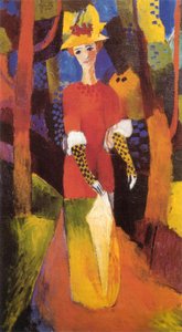Woman in park