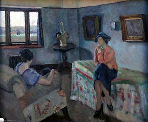 Interior With Figures — Patricia Preece