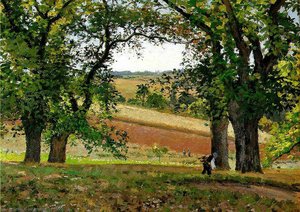 Chestnut Trees At Osny. — Camille Pissarro