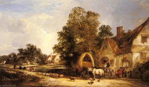 The Half Way House, Thatcham — William Shayer Senior