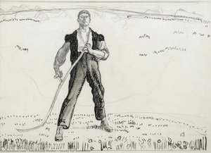 Study For Banknote — Ferdinand Hodler, Symbolism