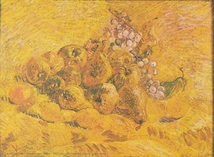 Still Life With Grapes, Pears And Lemons — Vincent Willem Van Gogh, Post-impressionism