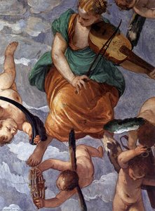 Bacchus, Vertumnus And Saturn (detail) — Paolo Veronese