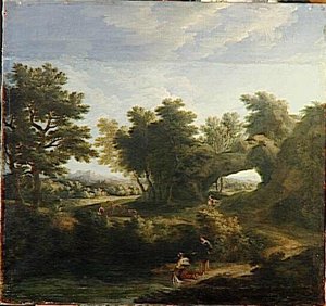 Paysage (avec un rocher percé)