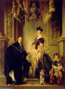 Duque Marlborough Singer Sargent Y Familia — Giovanni Boldini