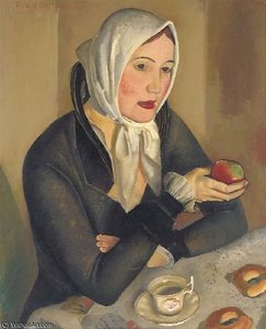 Woman With Apples — Boris Dmitrievich Grigoriev