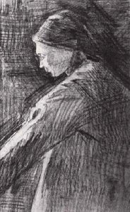 Standing Woman, Half-length — Vincent Willem Van Gogh, Post-impressionism