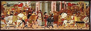 Entrée Triomphale De Romulus Et Tatius Dans Rome — Giovanni Di Ser Giovanni