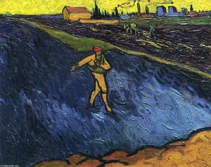 The Sower Outskirts Of Arles In The Background — Vincent Willem Van Gogh