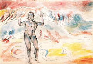 La Metamorfosis De La Serpiente En Hombre, Terminada — William Blake
