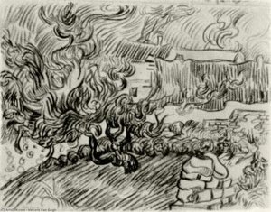 Houses Among Trees — Vincent Willem Van Gogh