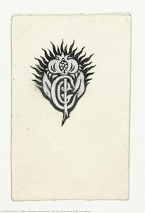 Design For Century Guild Monogram — Arthur Heygate Mackmurdo