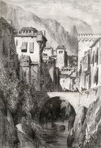 The Banks Of The Darro — Paul Gustave Doré
