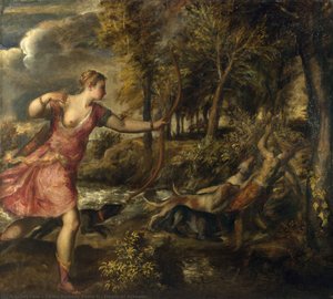 Death Of Actaeon — Titian Ramsay Peale Ii
