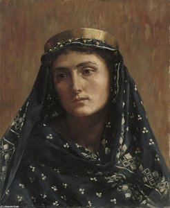Portrait Of A Lady In Eastern Dress — John Maler Collier