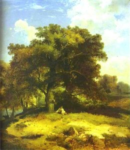Landscape With Oaks — Alexei Kondratyevich Savrasov