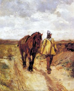 Un Homme D-armes Et Son Cheval — Jean-louis Ernest Meissonier