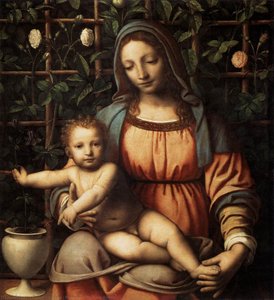 Madonna In The Rose Garden — Bernardino Luini