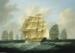 Strachan's Action After Trafalgar — Francis Sartorius Ii (john Francis Sartorius)