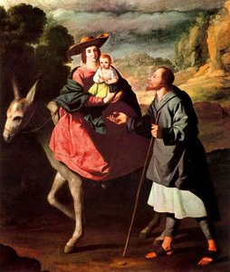 La Huida A Egipto — Francisco De Zurbarán