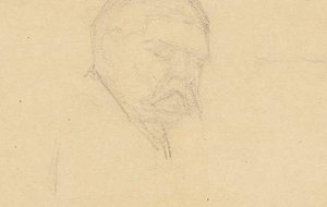 Cursory Sketch Of Man's Head — Nicholas Roerich, Contemporary Realism