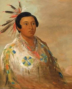 Hee Doh'ge Ats, A Young Man — George Catlin, Romanticism