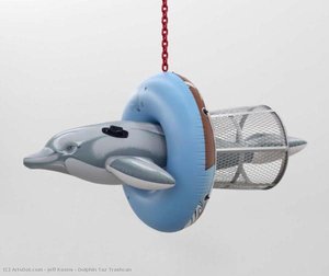 Dolphin Taz Trashcan — Jeff Koons