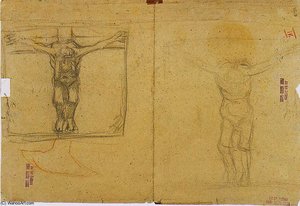Two Studies Crucified For Dead Victims — Albin Egger Lienz