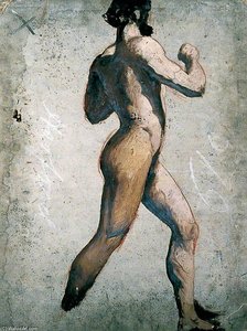 Male Nude Walking — William Etty