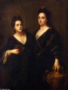 Two Actresses — Jean Baptiste Santerre, Baroque