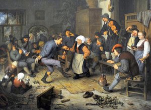 Merrymakers In An Inn — Adriaen Van Ostade