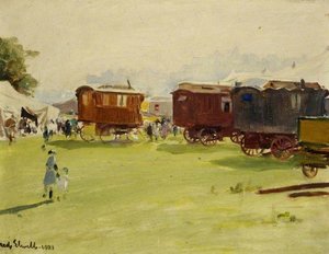 Caravans At Rye, East Sussex — Frederick William Elwell