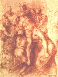 Study To "pieta" — Michelangelo Morlaiter, Mannerism