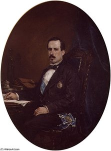 Retrato del Ministro de Fomento Manuel Ruiz Zorrilla
