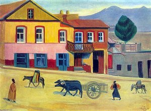 Old Tbilisi — Martiros Sarian, Naive Art / Primitivism