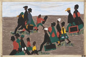 The Migrants Arrived In Great Numbers — Jacob Lawrence