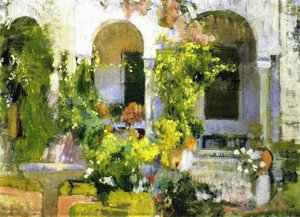 Garden Of The Sorolla House — Joaquín Sorolla Y Bastida, Impressionistic Landscape