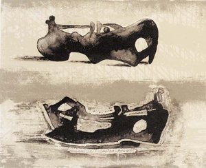 Two Reclining Figures 9 — Henry Moore