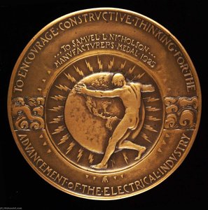 James H. Mcgraw Award For Advancement Of The Electrical Industry (reverse) — Anthony De Francisci