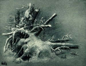 Uprooted Stumps Under The Snow — Ivan Ivanovich Shishkin